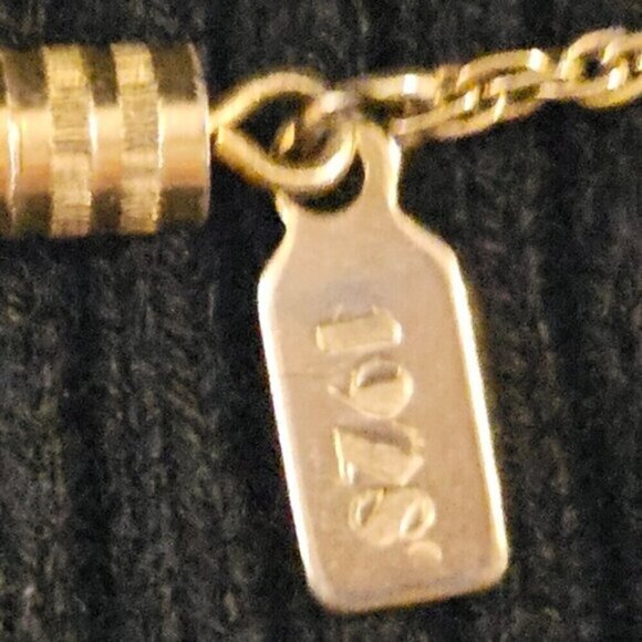 1928 Gold Tone Station Necklace with Faux Pearls – Vintage Inspired - Picture 6 of 6